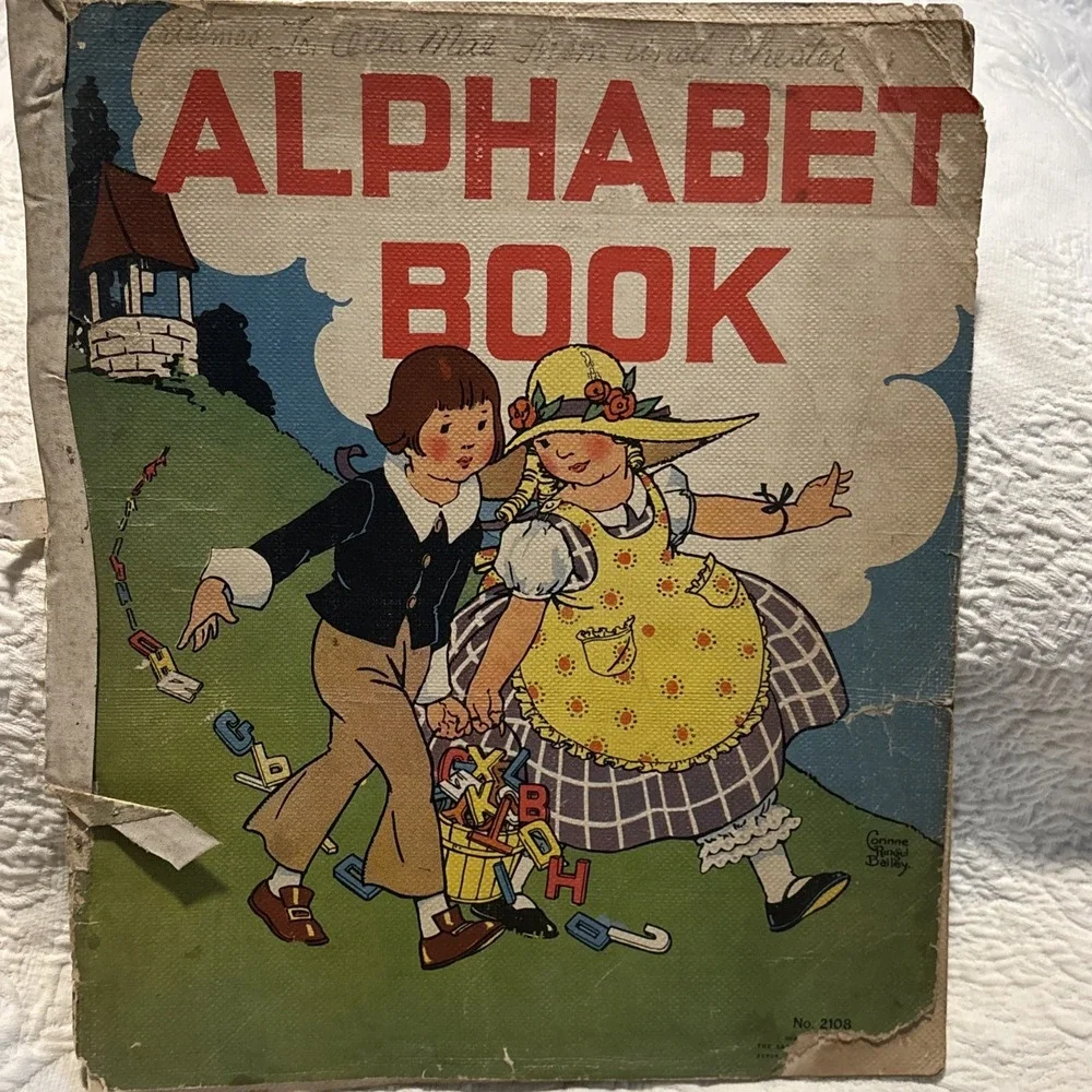Alphabet Book No. 2108 by Corinne Ringel Bailey, 1934 Saalfield Read
